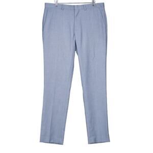 Topman Men's Gray Slim Fit Trousers Size 32